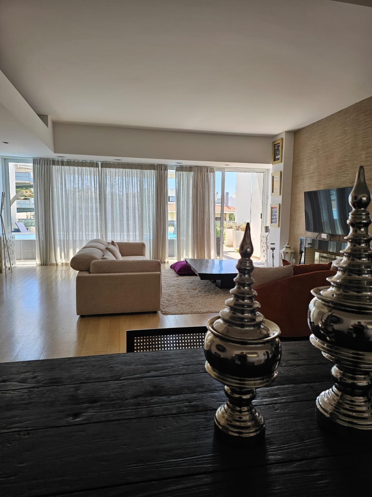 Penthouse maisonette with sea view and swimming pool in Glyfada